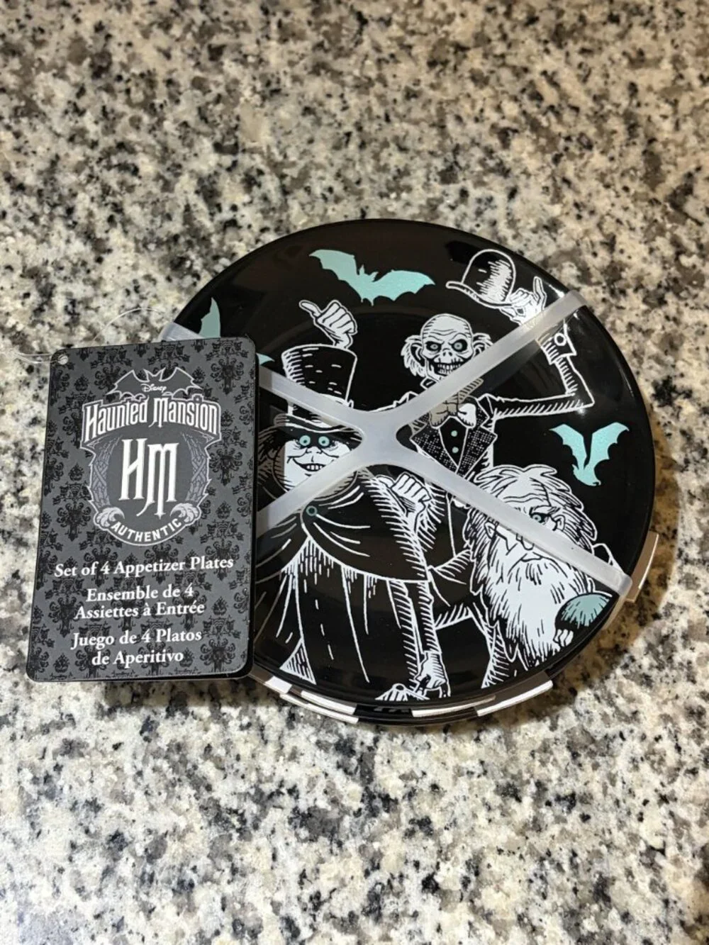 Disney Haunted Mansion Set Of 4 Appetizer Plates 6